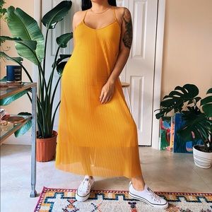 Yellow Zara dress